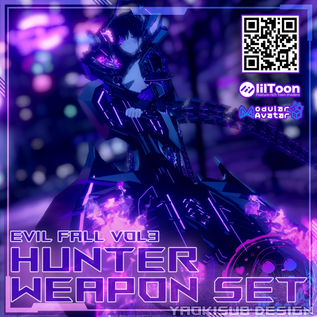【30% off】EvilFall Hunter Swith Weapon 恶堕战斗员_猎人变形武器套装 v1.0