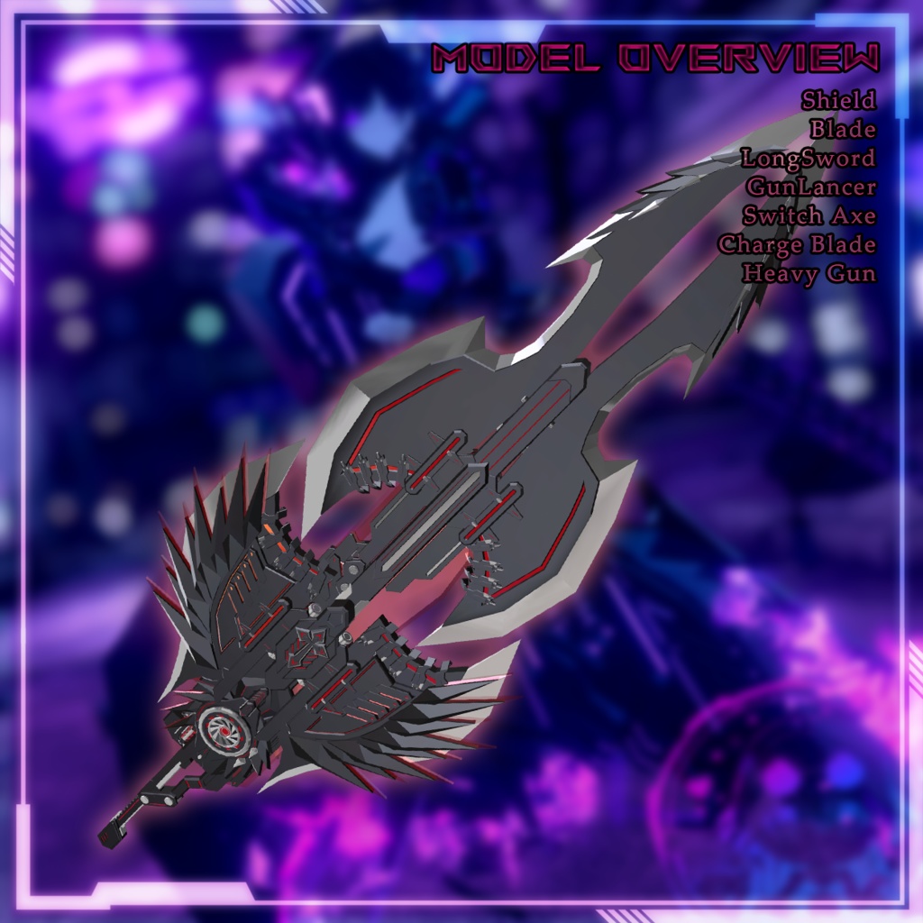 EvilFall Hunter Swith Weapon 恶堕战斗员_猎人变形武器套装 v1.0