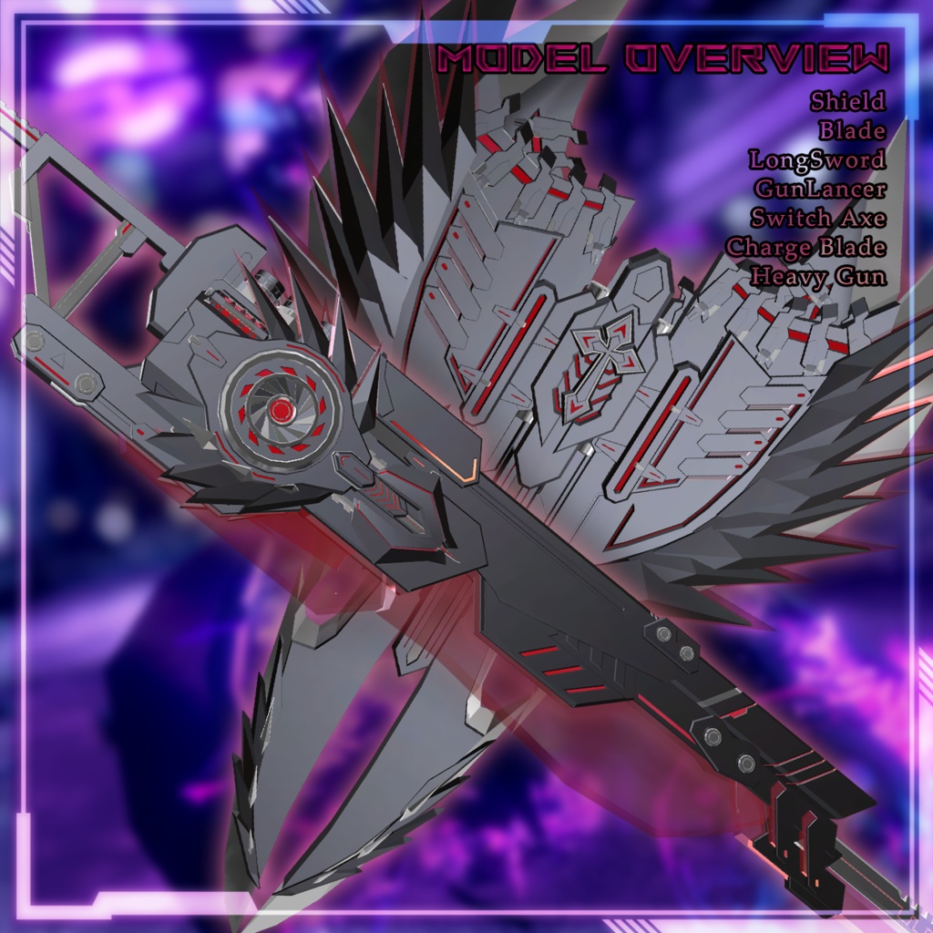 EvilFall Hunter Swith Weapon 恶堕战斗员_猎人变形武器套装 v1.0