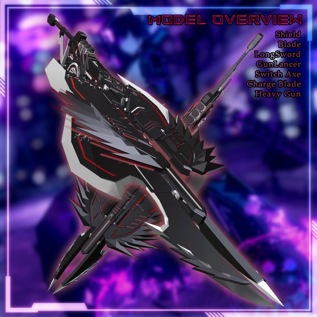 EvilFall Hunter Swith Weapon 恶堕战斗员_猎人变形武器套装 v1.0