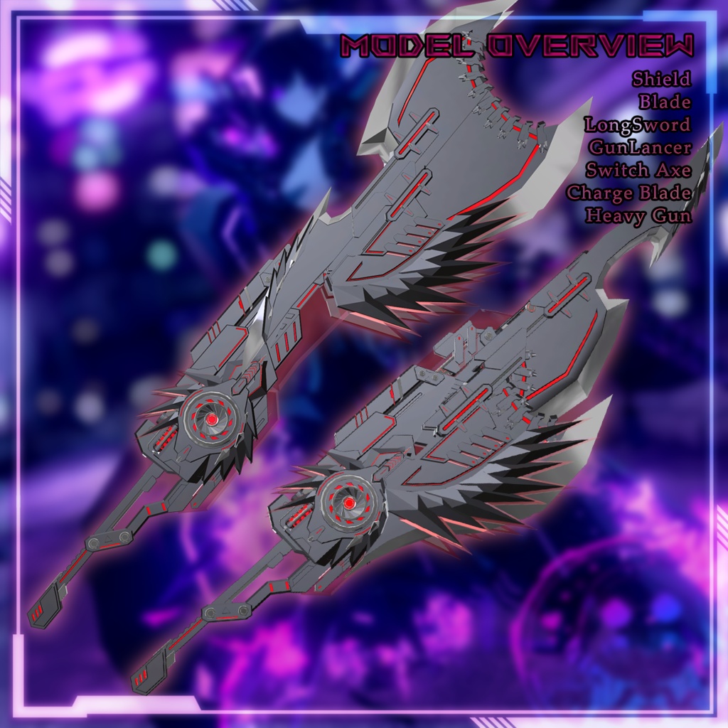 EvilFall Hunter Swith Weapon 恶堕战斗员_猎人变形武器套装 v1.0