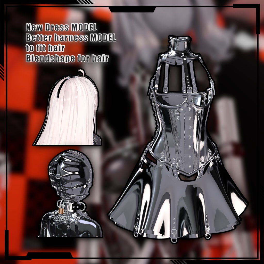 【複数アバター対応】Latex Lover Corset Plus 乳胶恋人束腰加强版 v2.0 缩略图 3