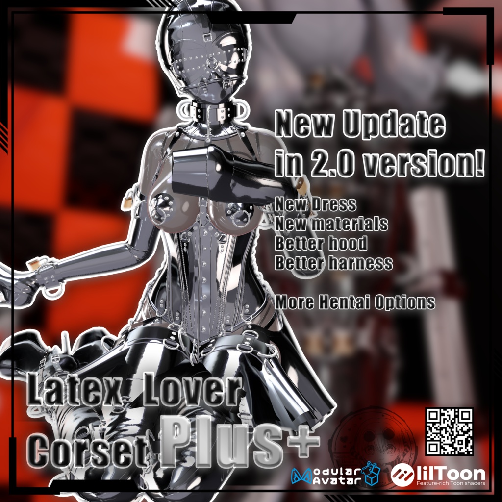 【複数アバター対応】Latex Lover Corset Plus 乳胶恋人束腰加强版 v2.0 缩略图 2