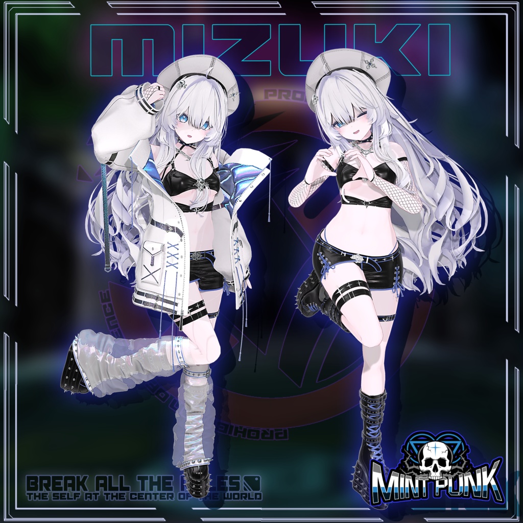 !発売記念セール中!📀MintPunk💿青柠朋克 v1.0 【複数アバター対応】