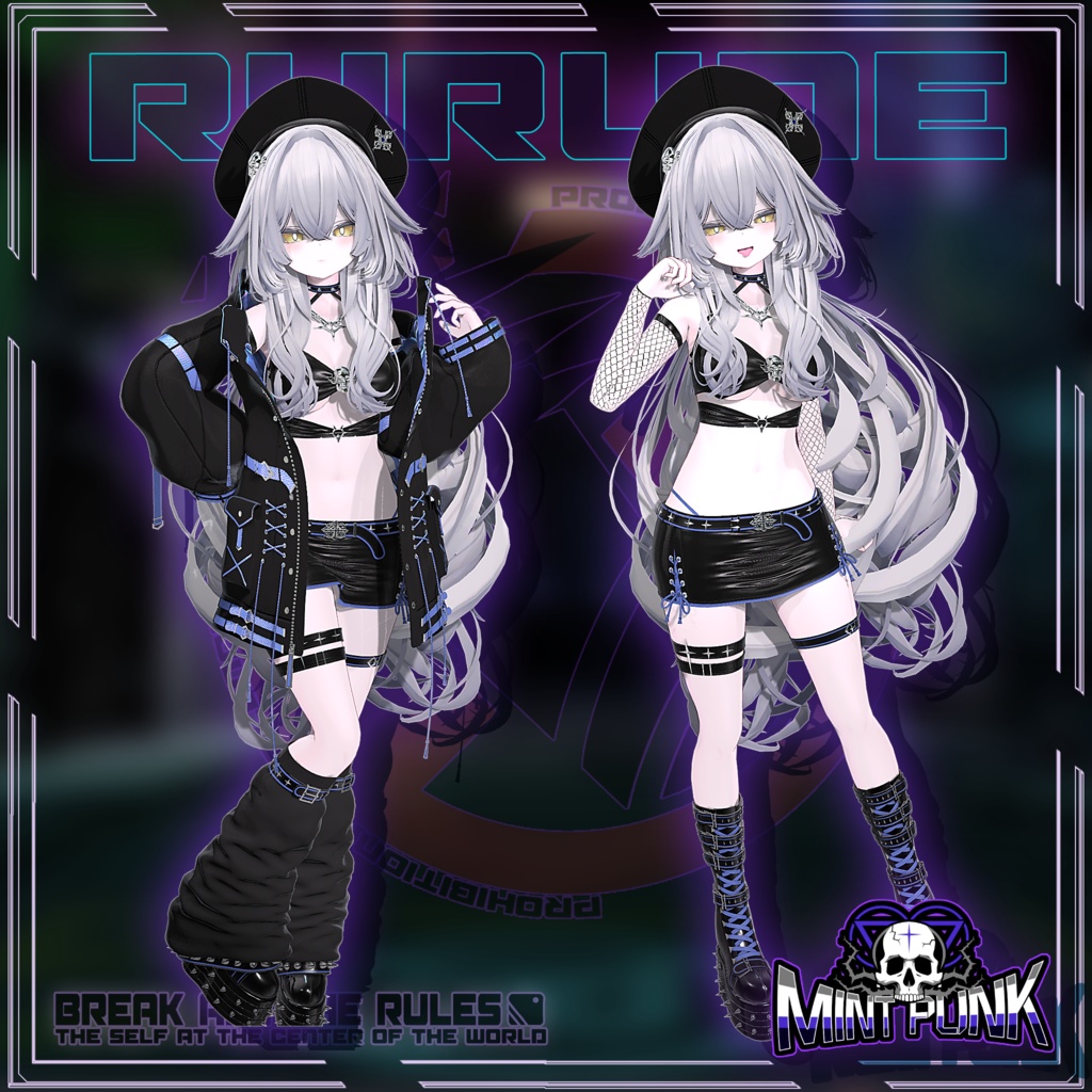 !発売記念セール中!📀MintPunk💿青柠朋克 v1.0 【複数アバター対応】