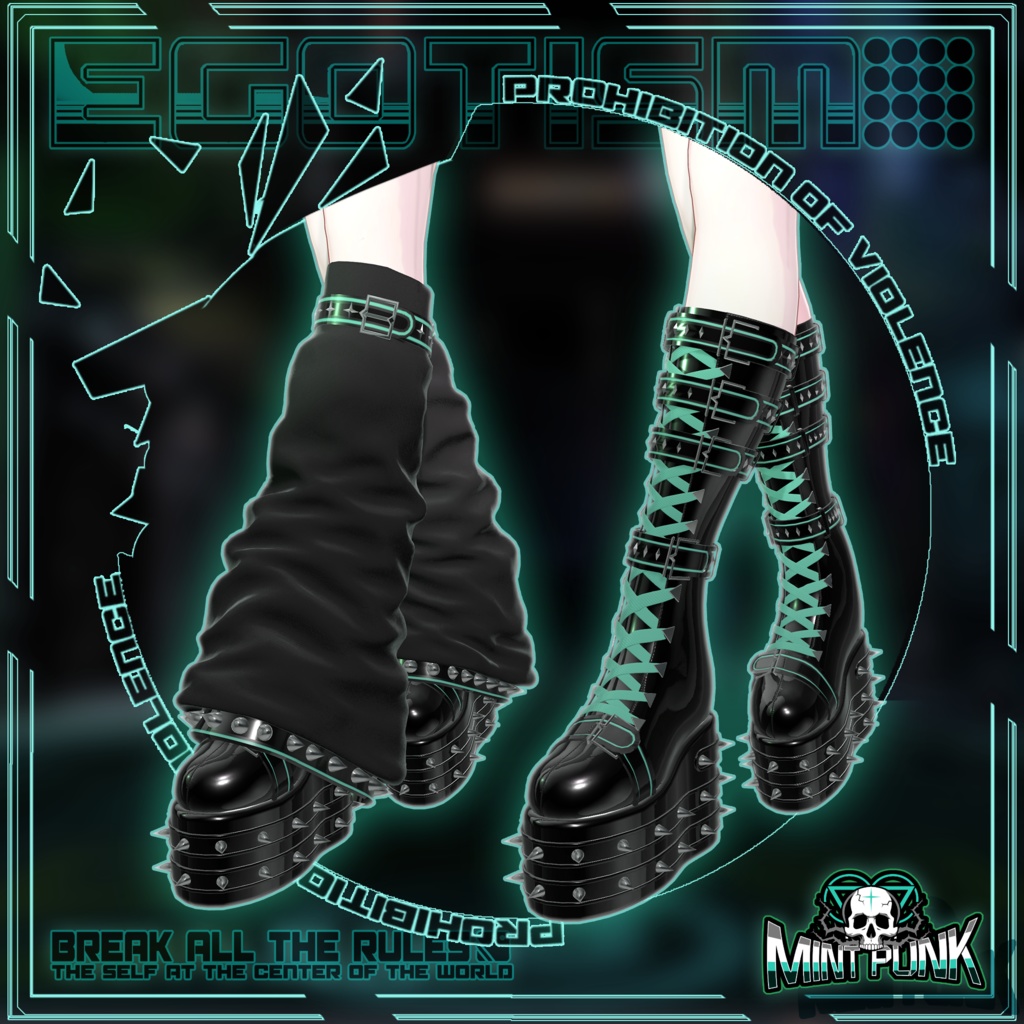 !発売記念セール中!📀MintPunk💿青柠朋克 v1.0 【複数アバター対応】