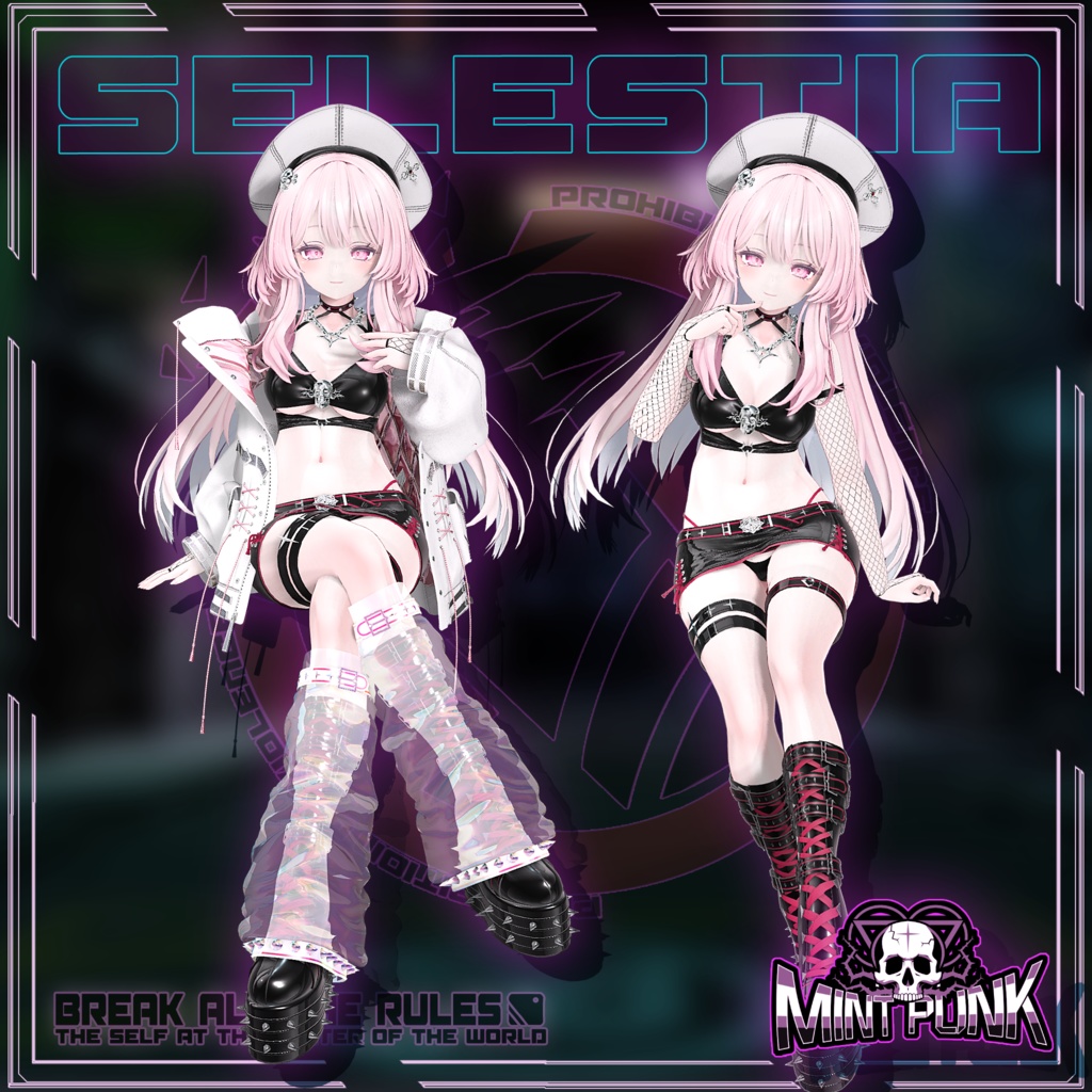 !発売記念セール中!📀MintPunk💿青柠朋克 v1.0 【複数アバター対応】