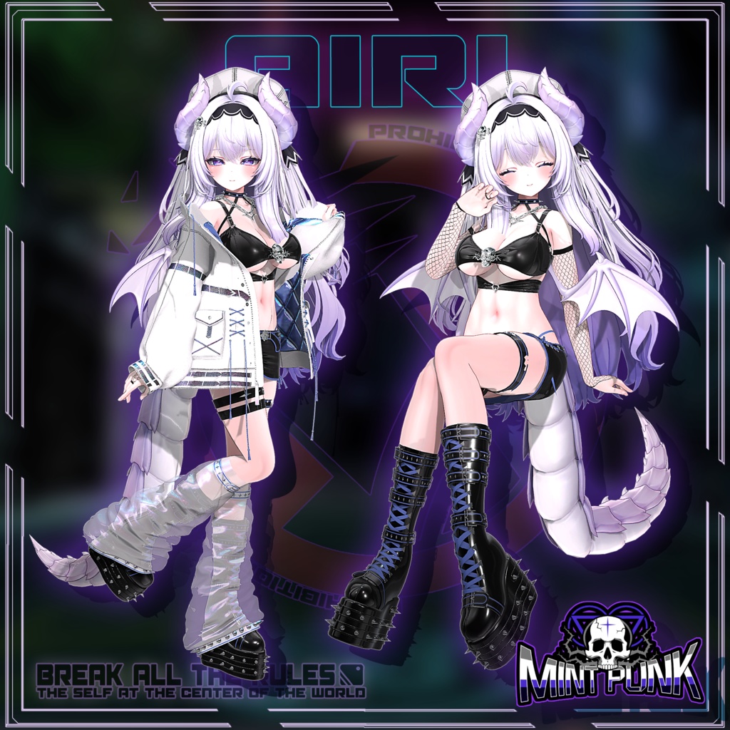 !発売記念セール中!📀MintPunk💿青柠朋克 v1.0 【複数アバター対応】