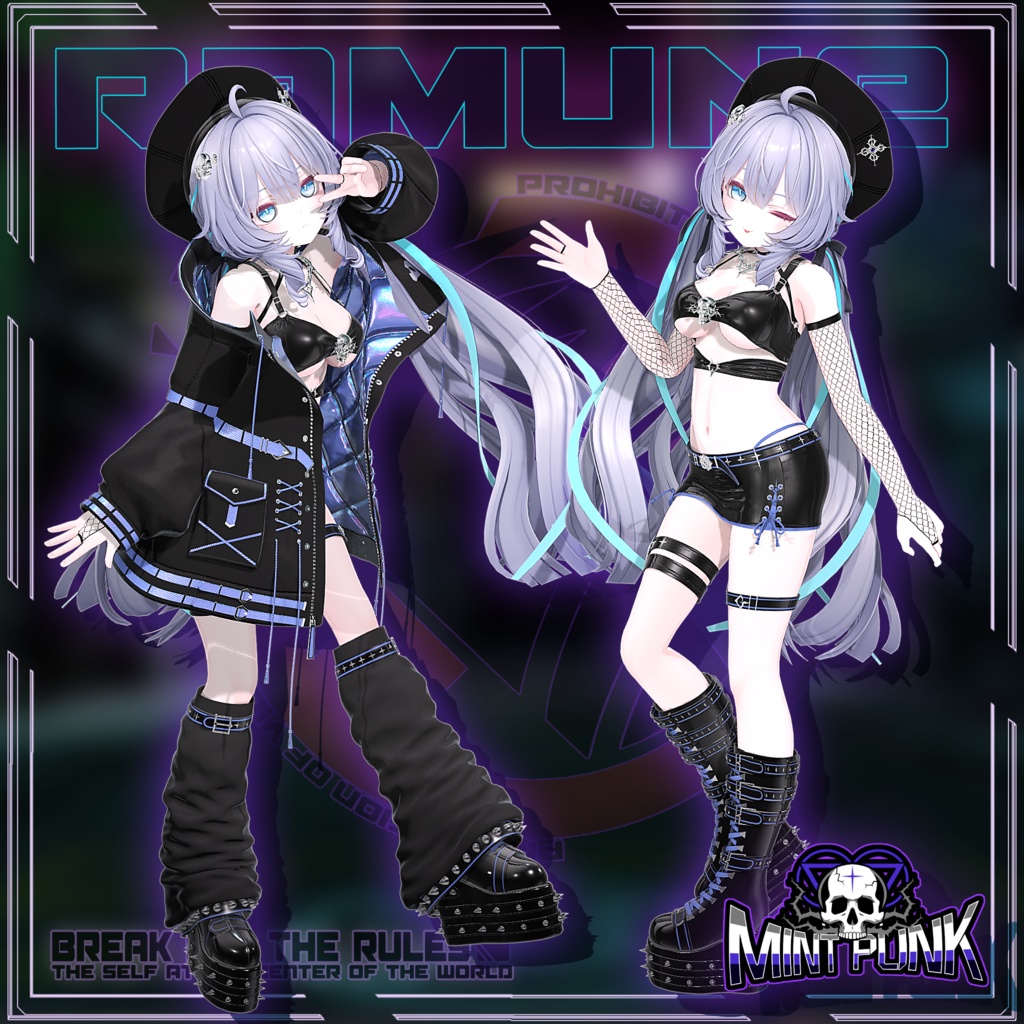 !発売記念セール中!📀MintPunk💿青柠朋克 v1.0 【複数アバター対応】