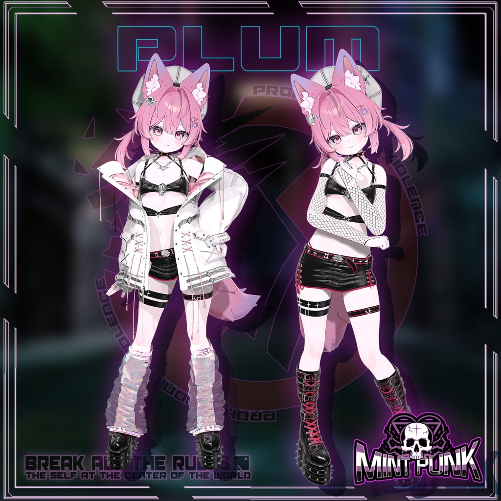 !発売記念セール中!📀MintPunk💿青柠朋克 v1.0 【複数アバター対応】