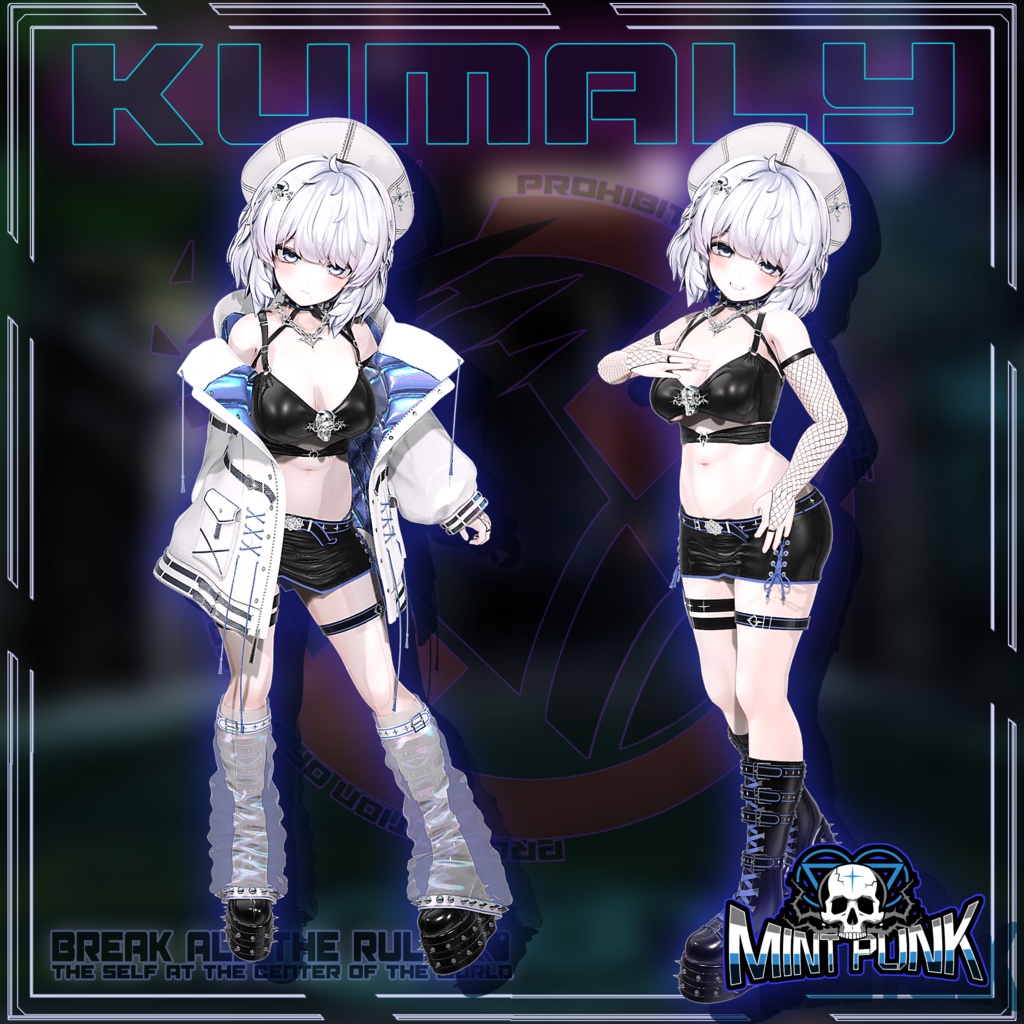 !発売記念セール中!📀MintPunk💿青柠朋克 v1.0 【複数アバター対応】