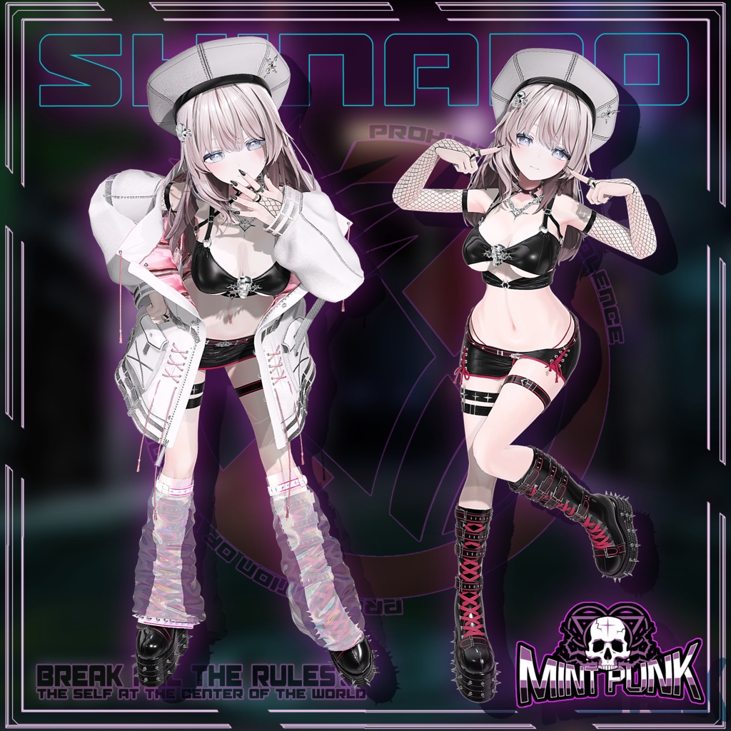 !発売記念セール中!📀MintPunk💿青柠朋克 v1.0 【複数アバター対応】