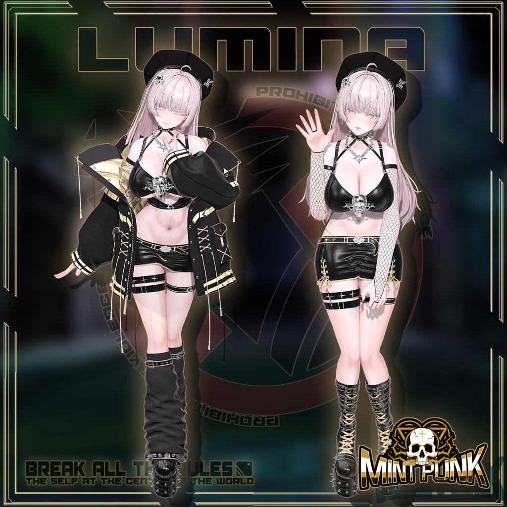 !発売記念セール中!📀MintPunk💿青柠朋克 v1.0 【複数アバター対応】
