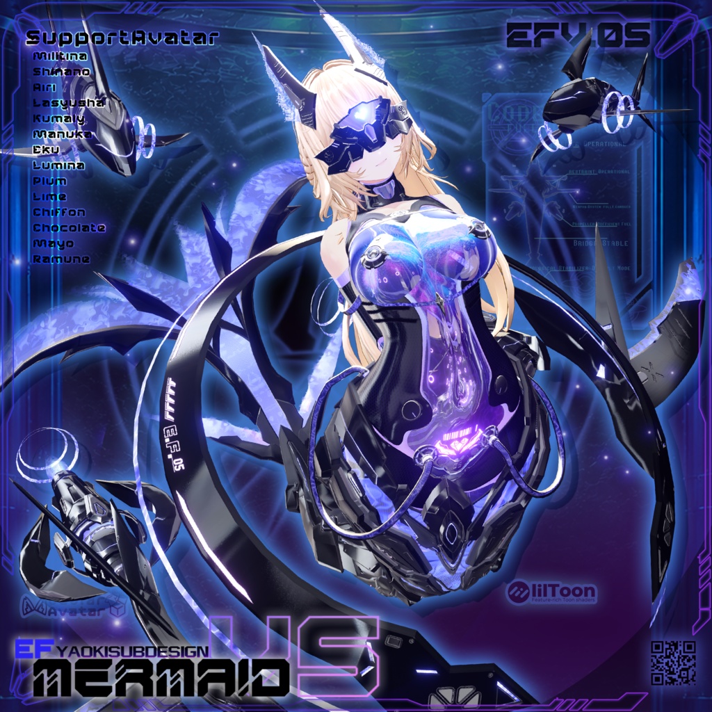 Evil Fall Mermaid 人鱼战斗员 v1.0 【複数アバター対応】 缩略图 2
