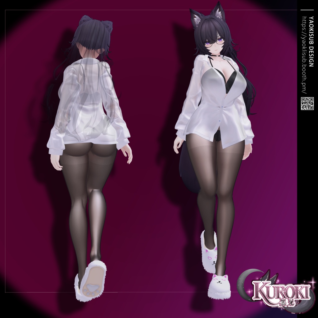 🎉1st week -25%🎉オリジナル3Dモデル「黑见」Kuroki v1.0