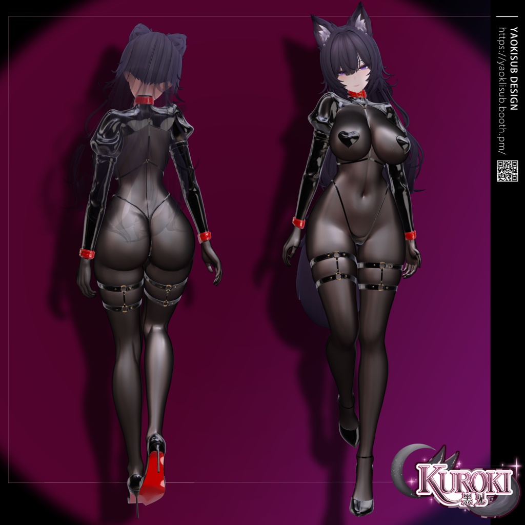 🎉1st week -25%🎉オリジナル3Dモデル「黑见」Kuroki v1.0