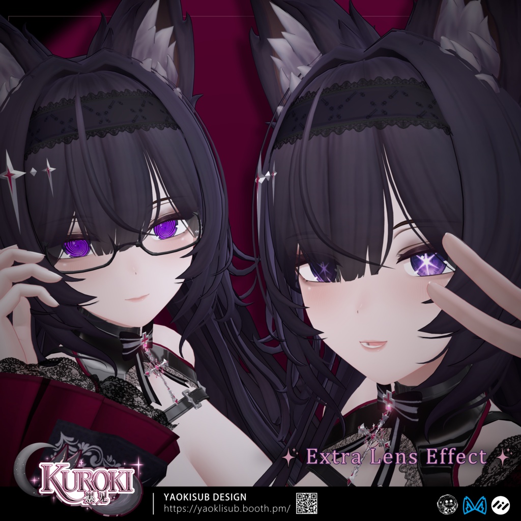 🎉1st week -25%🎉オリジナル3Dモデル「黑见」Kuroki v1.0