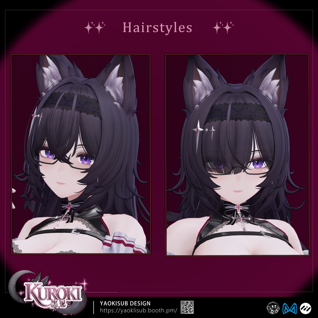 🎉1st week -25%🎉オリジナル3Dモデル「黑见」Kuroki v1.0