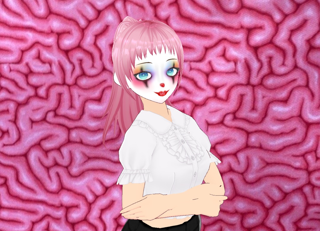 [VRoid Studio] Rainbow Clown Girl Makeup!