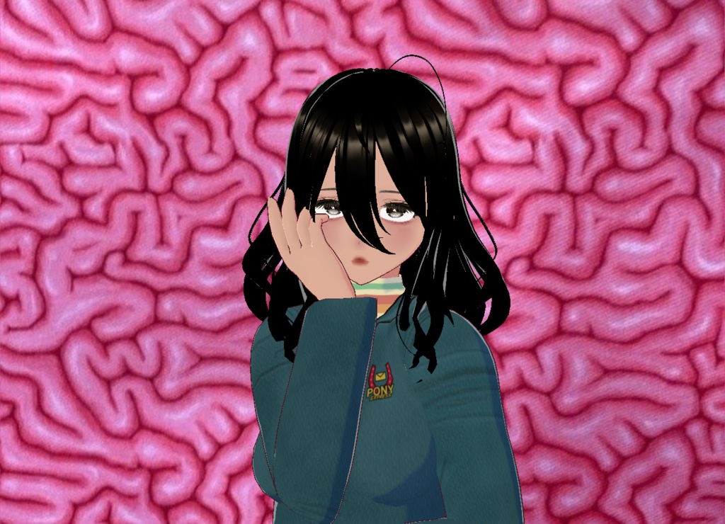 [VRoid Studio] Anya Mouthwashing Lipstick!