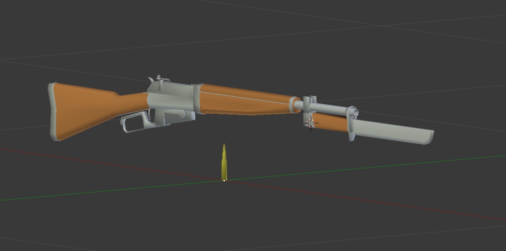 【無料】レバーアクション式小銃の3Dモデル