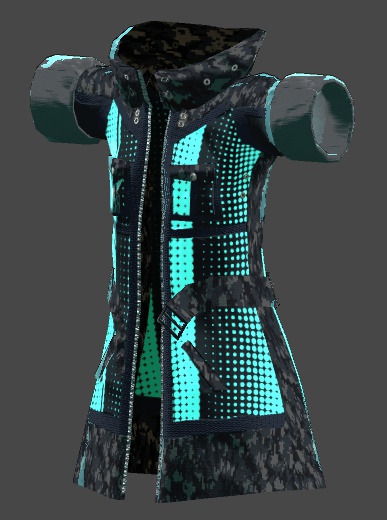 【無料】近未来的でミリタリーテイストなコート等