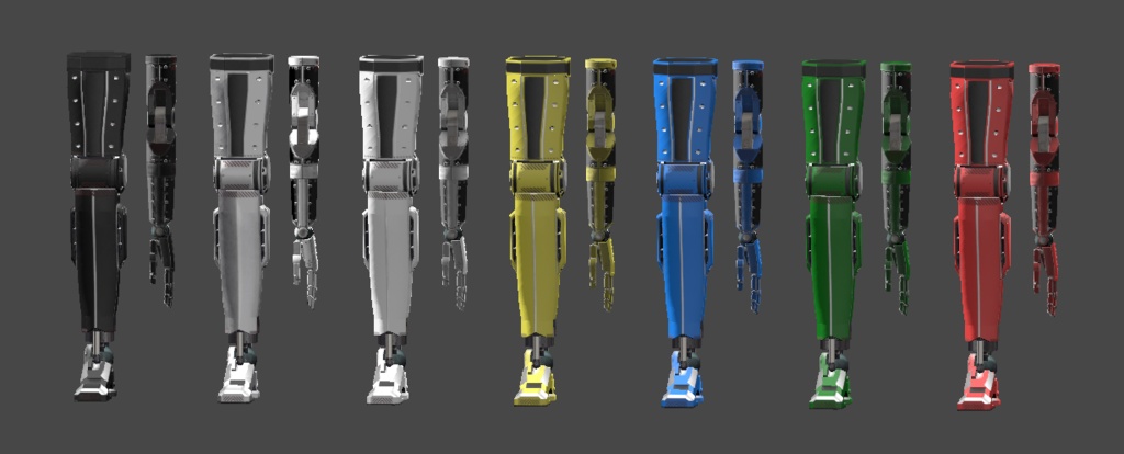 【VRChat向け3Dモデル】ATK標準義肢Ver5