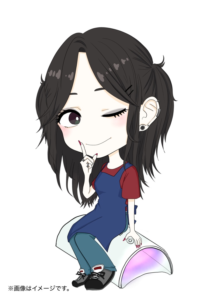 働くジャッジメントアクリルキーホルダー【ネイリストのミカ】