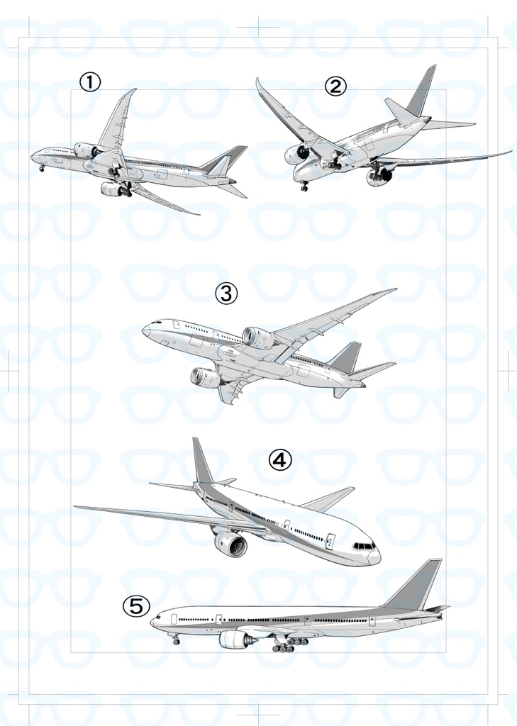 飛行機５カット