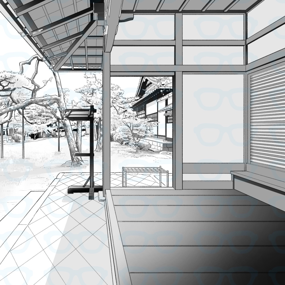 寺　お堂入り口