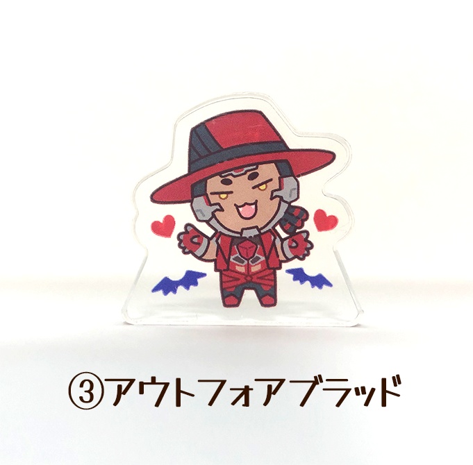 「ハートをどうぞ」自立ミニアクリルスタンドvol.1