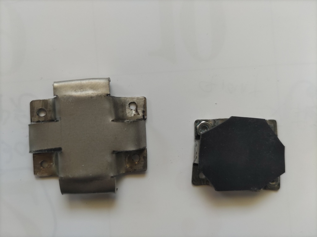 取付金具タイラップ チタン板 ゴムシート1mm、5mm選択