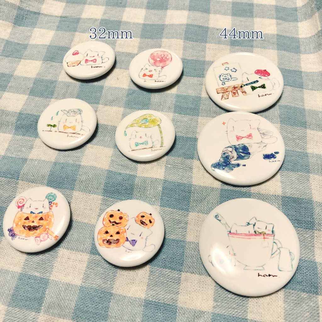 はるねこ缶バッジ 2(小)