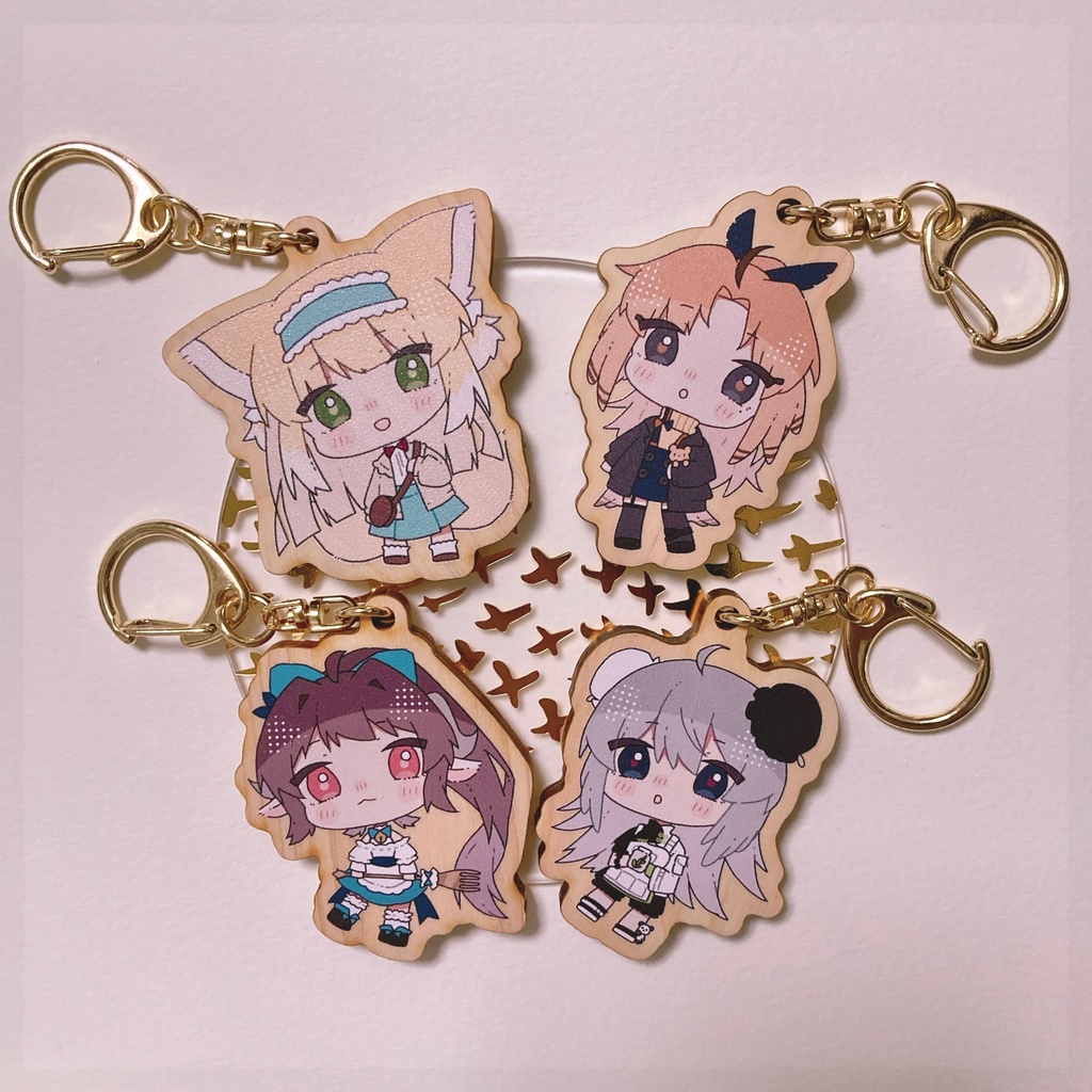 【再販】ウッドキーホルダー