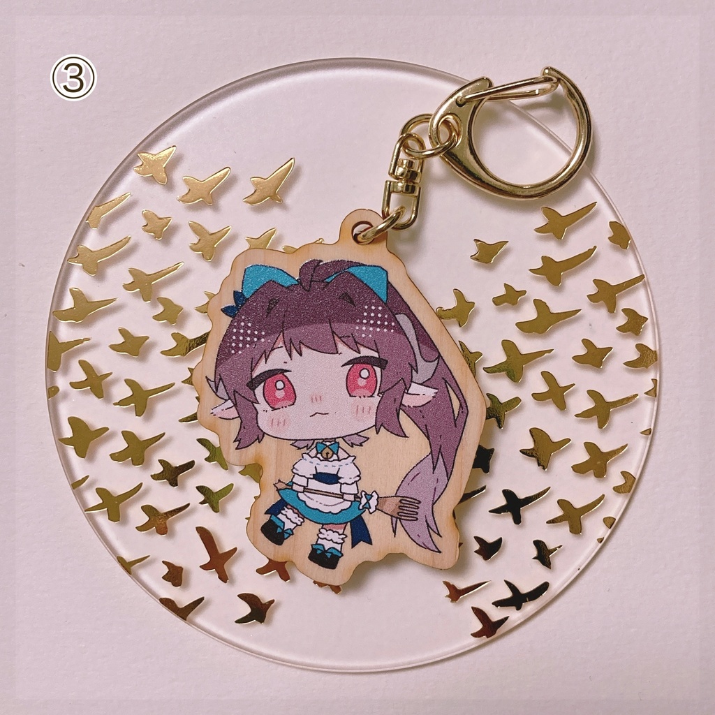 【再販】ウッドキーホルダー