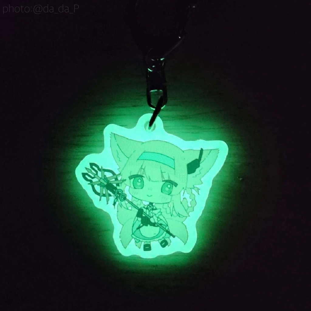 【再販】スズラン蓄光アクリルキーホルダー