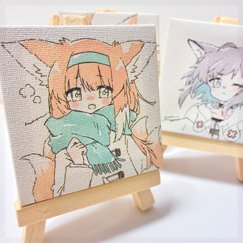イーゼル付きミニキャンバス