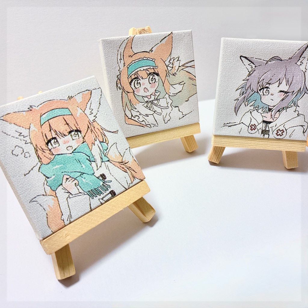 イーゼル付きミニキャンバス