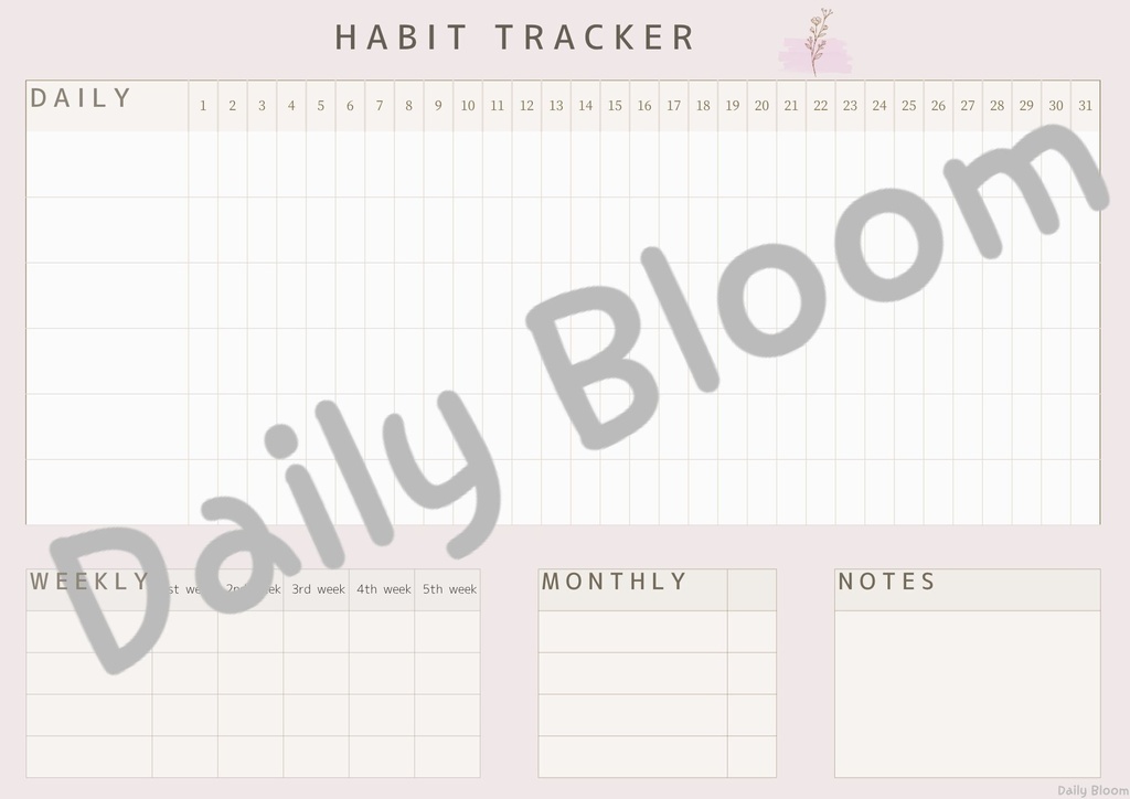 HABIT TRACKER- simple 