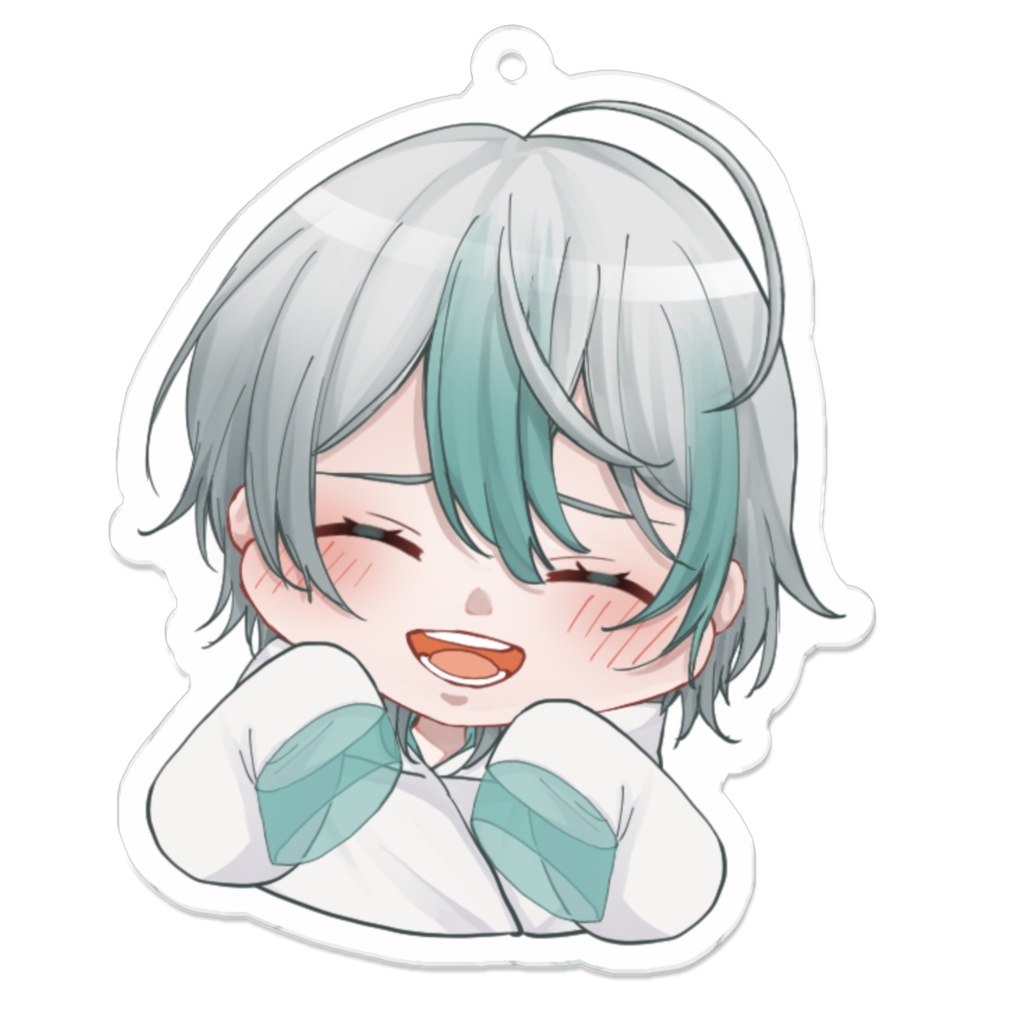 【もちっと結日グッズ】アクリルキーホルダー 爆笑