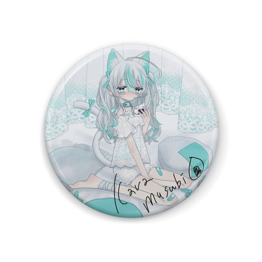 【ゆる結日グッズ】1.5周年記念 缶バッジサイン入り 期間限定