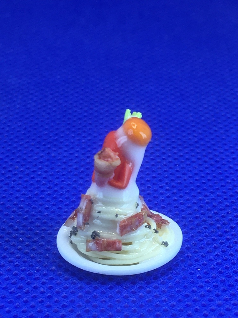 ナポリタンの人参さん&カルボナーラの人参さん