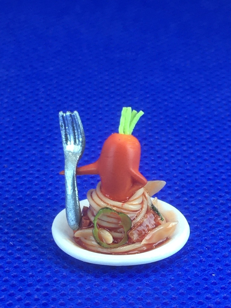 ナポリタンの人参さん&カルボナーラの人参さん