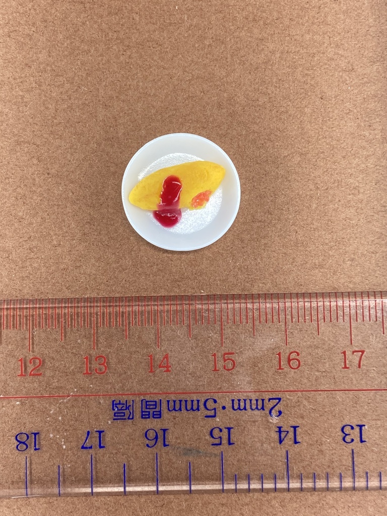 食べかけオムライス