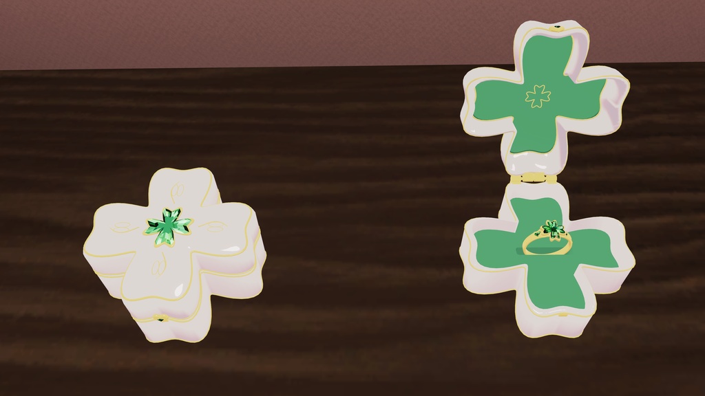 【VRChat向けアクセサリー】慈悲の指輪(専用ケース付き)