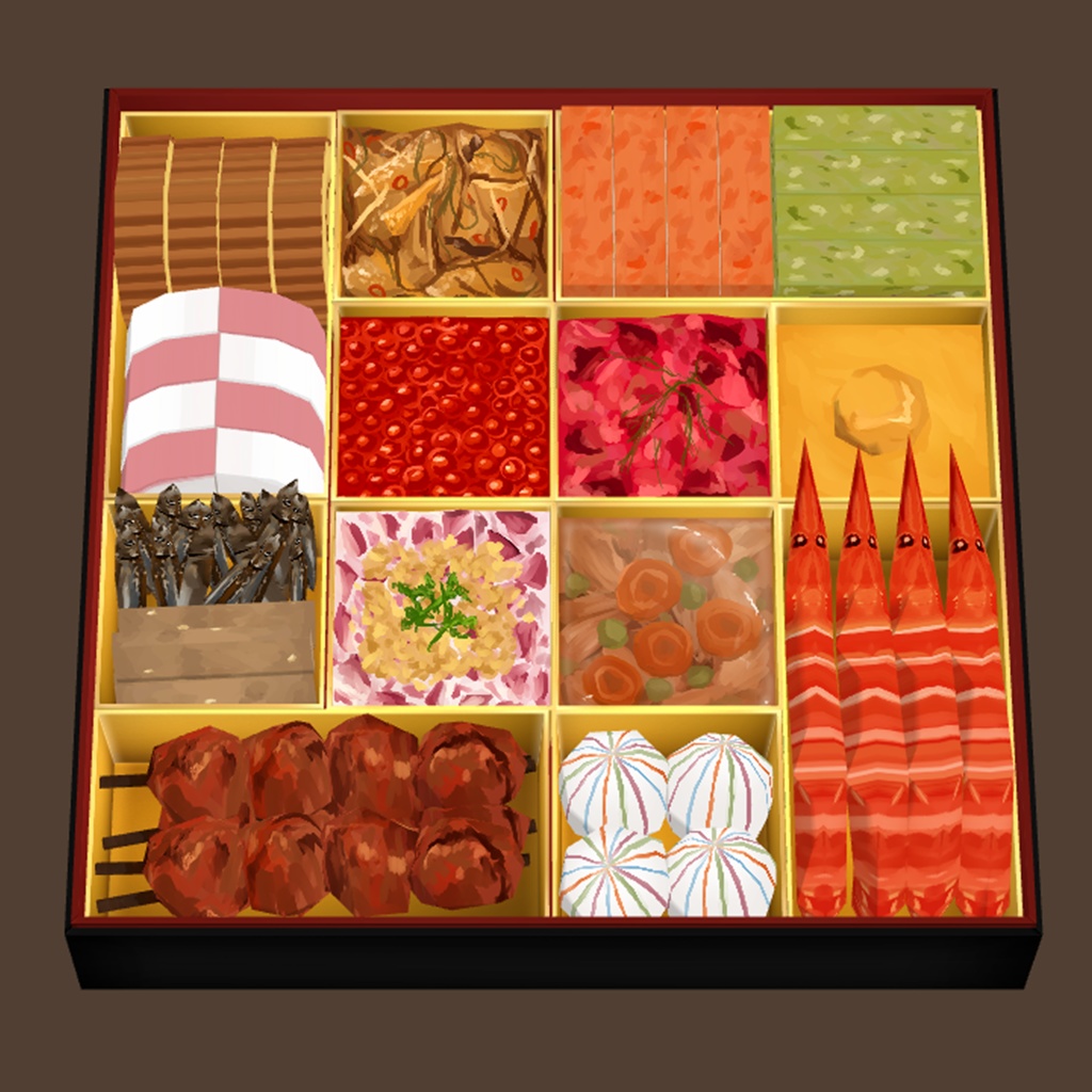 和洋折衷おせち三重折 / Osechi