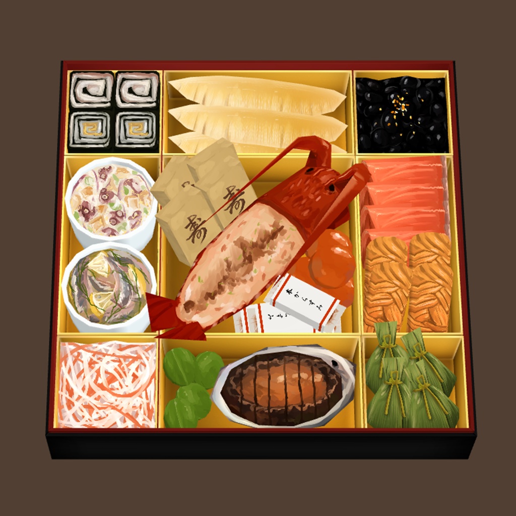 和洋折衷おせち三重折 / Osechi