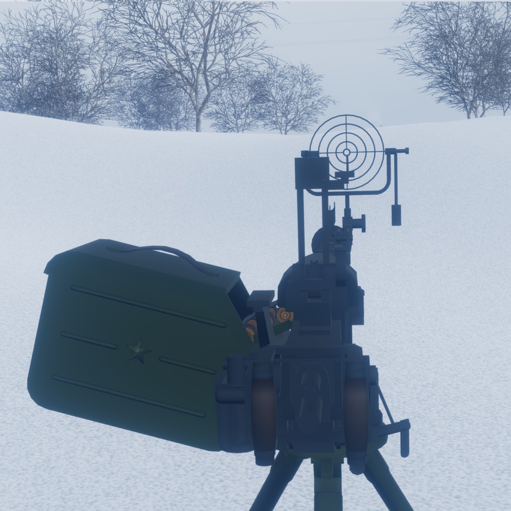 設置式重機関銃ギミック