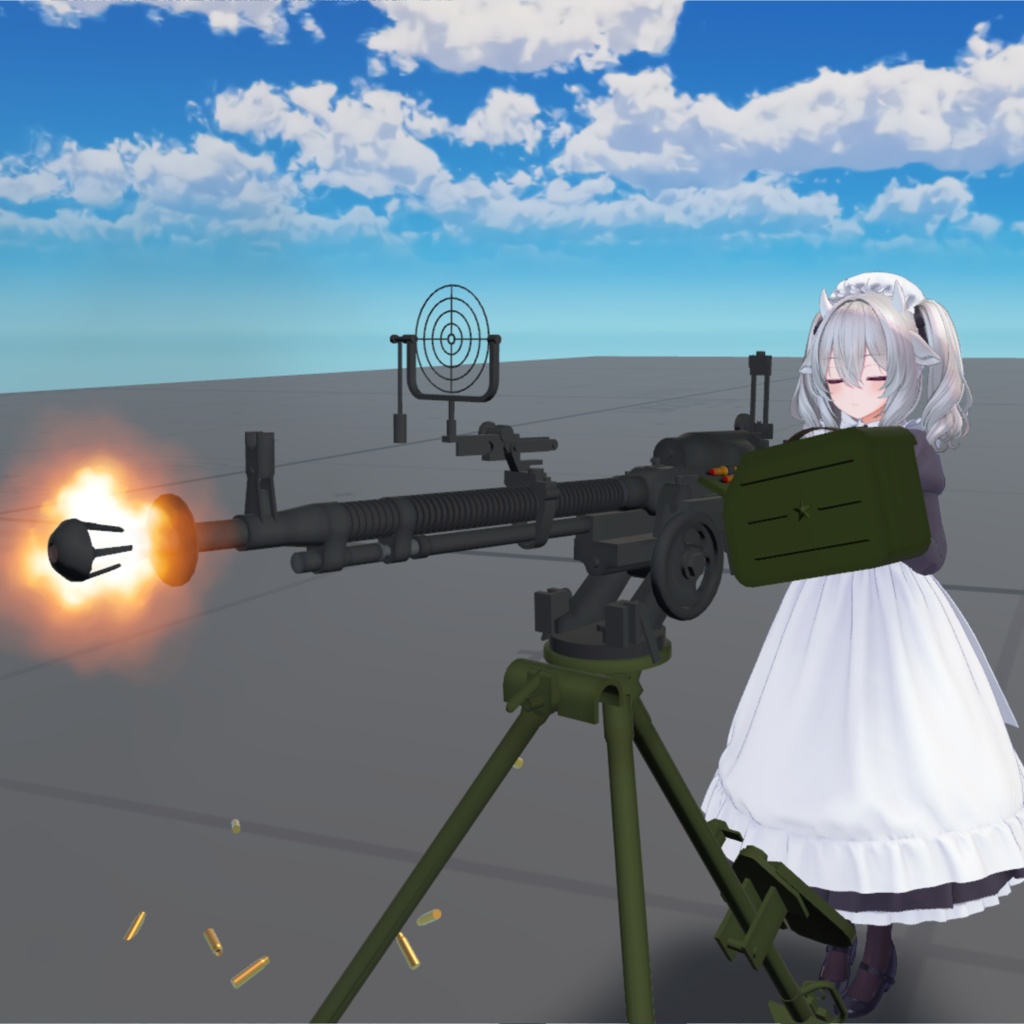 設置式重機関銃ギミック