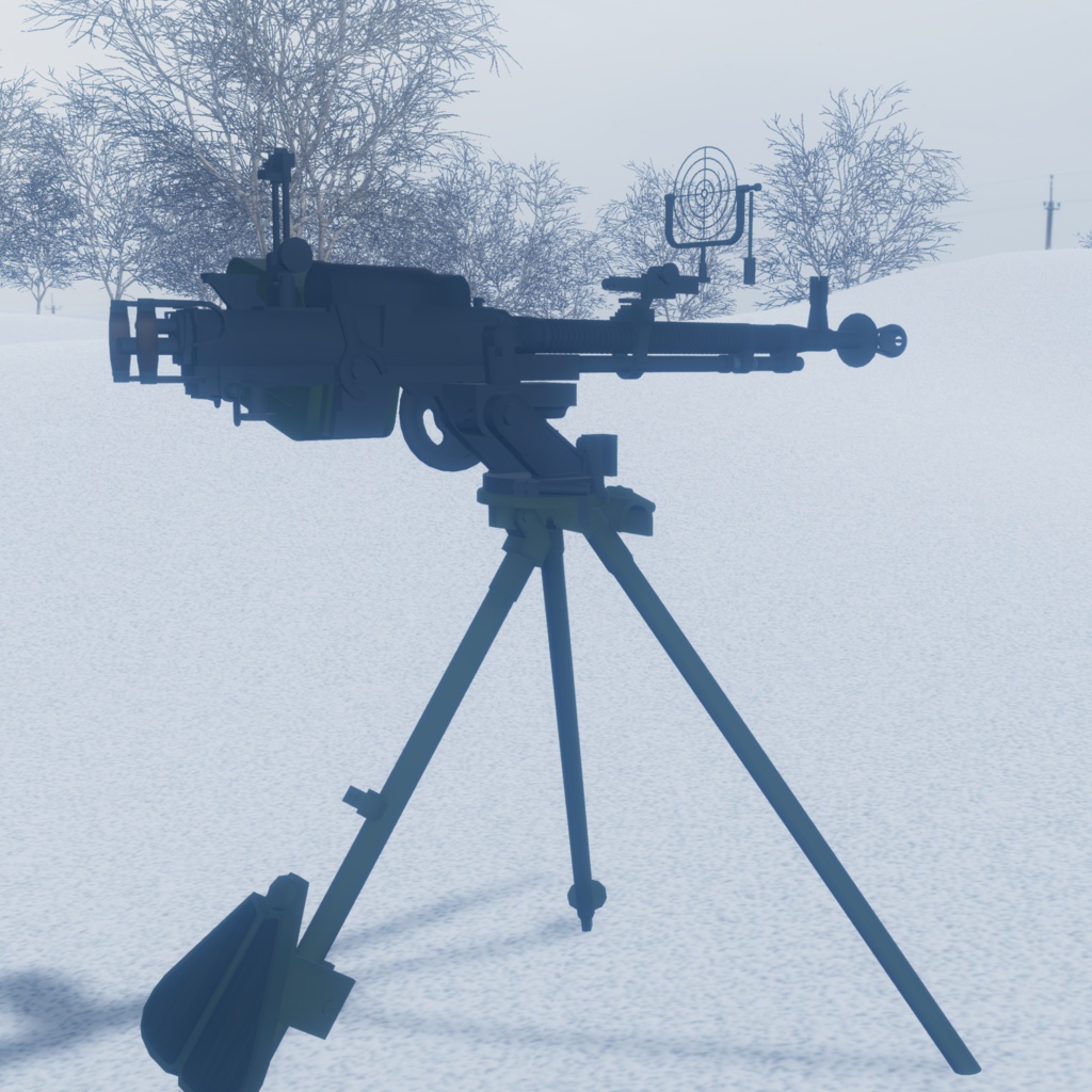 設置式重機関銃ギミック